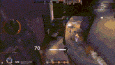 a screenshot of a video game with the number 70 on the bottom