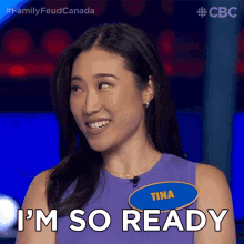 Im So Ready Tina GIF - Im So Ready Tina Family Feud Canada GIFs