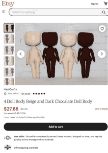 4cloth Doll Body For Doll Making Craft GIF