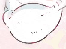 a close up of a drawing of a cat 's face with a smiley face .