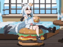 Fubuki Burger GIF - Fubuki Burger Hololive GIFs