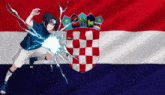 Anime Flag Sasuke GIF - Anime Flag Sasuke Croatia GIFs