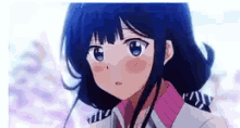 Anime Blush GIF - Anime Blush Windy GIFs