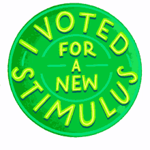 i voted for a new stimulus vote i voted voter stimulus
