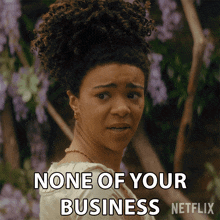 None Of Your Business Young Queen Charlotte GIF - None Of Your Business Young Queen Charlotte Queen Charlotte A Bridgerton Story GIFs