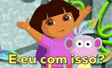 Dora Aventureira / Dora The Explorer / E Eu Com Isso GIF - Dora The Explorer Whatever Who Cares GIFs