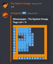 Orangebotminesweeper GIF
