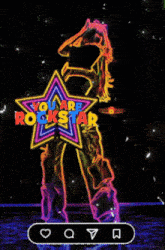 a neon sign that says " you are rockstar " on it