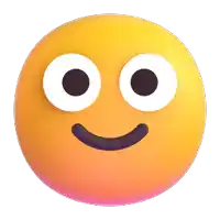 a yellow smiley face with white eyes and a smile on its face