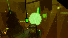 a computer generated image of a forest with a glowing sphere in the middle