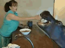 Don'T You Feed Your Hippo At The Table? GIF