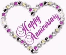 Happy Anniversary Heart GIF - Happy Anniversary Heart Greeting GIFs