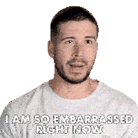 I Am So Embarrassed Right Now Vinny Guadagnino Sticker - I Am So Embarrassed Right Now Vinny Guadagnino Jersey Shore Family Vacation Stickers