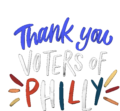 Thank You Election2020 Sticker - Thank You Election2020 Philadelphia Stickers