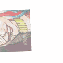 a drawing of harley quinn and the joker on a white background .