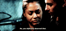 Deserved That Raven Reyes GIF - Deserved That Raven Reyes The100 GIFs