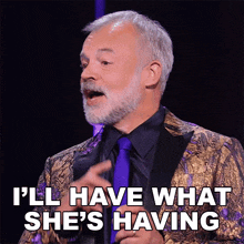 I'Ll Have What She'S Having Graham Norton GIF - I'Ll Have What She'S Having Graham Norton Queen Of The Universe GIFs