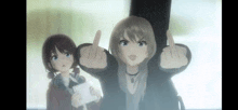 Middle Finger Anime GIF