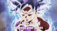 Anger Goku GIF - Anger Goku Goku Rule GIFs
