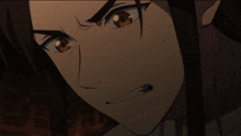 a close up of a person 's face with their mouth wide open