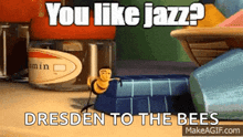 Barry Bee You Like Jazz GIF