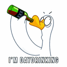 Duck Day Drinking GIF - Duck Day Drinking Drink GIFs