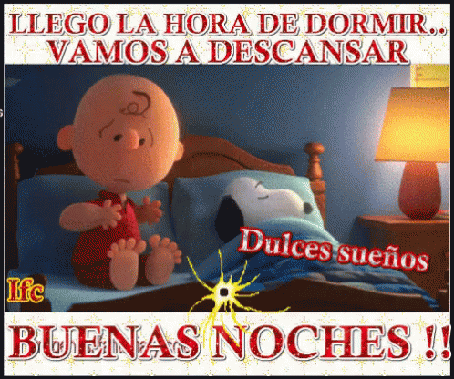  Hora De Descansar Y Dormir Buenas Noches Snoopy GIF
