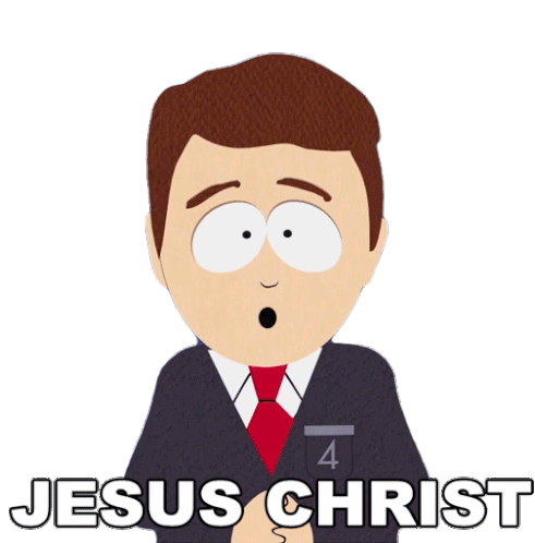Jesus Christ South Park Sticker - Jesus Christ South Park Are You There God Its Me Jesus Stickers