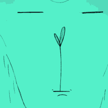 a drawing of a cartoon character with a huge smile on his face