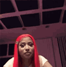 Nicki Minaj Smh GIF - Nicki Minaj Smh Red Hair GIFs