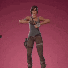 Lara Croft Fortnite GIF - Lara Croft Fortnite Fortnite Dance GIFs