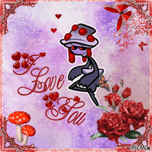Love U I Love You GIF - Love U I Love You Mushrooms GIFs