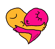 schiikaa hearts kissing hugging kiss