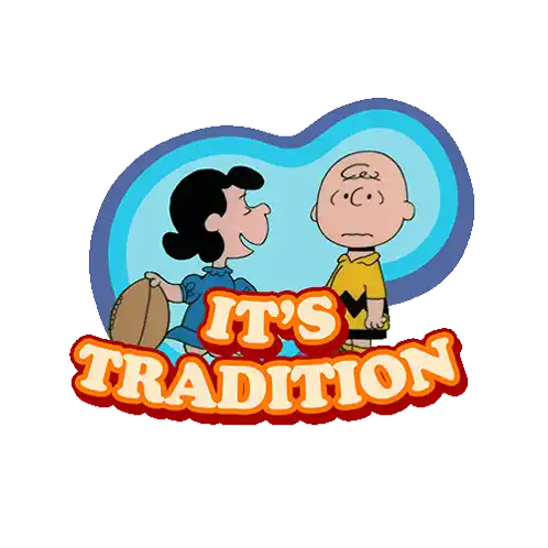 It'S Tradition Charlie Brown Sticker - It'S Tradition Charlie Brown Lucy Van Pelt Stickers