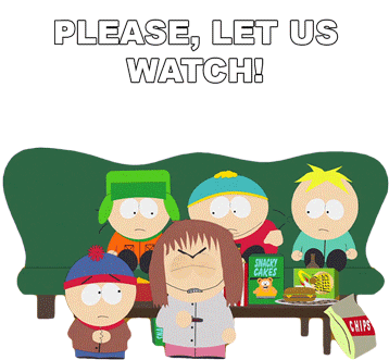 Please Let Us Watch Eric Cartman Sticker - Please Let Us Watch Eric Cartman Kyle Broflovski Stickers