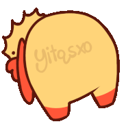 a drawing of a chicken with the word yitasxo written on it