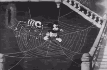 skeleton spider mickey mouse
