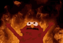 Elmo Fire GIF - Elmo Fire Funny GIFs