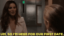 Station 19 Carina Deluca GIF - Station 19 Carina Deluca Um So Im Here For Our First Date GIFs