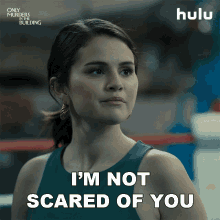 Im Not Scared Of You Mabel Mora GIF - Im Not Scared Of You Mabel Mora Selena Gomez GIFs