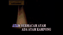 a video that says ayam belanda macam macam at the top