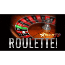 a picture of a roulette wheel and the words roulette