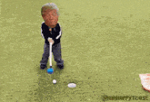 a picture of donald trump laying on the ground