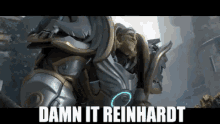 Reinhardt Damnit GIF - Reinhardt Damnit Armor GIFs