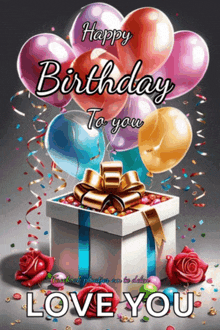 a birthday card that says happy birthday to you