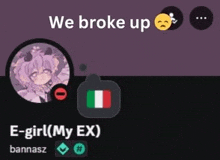 E Girl Break Up GIF