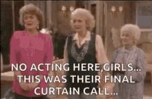 hug golden girls no acting here this was their final curtain call group hug