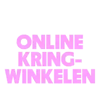 a logo that says online kring-winkelen with a wifi symbol