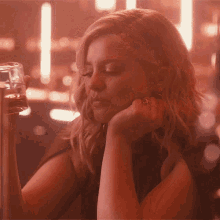 Drinking Lauren Alaina GIF - Drinking Lauren Alaina What Do You Think Of Song GIFs