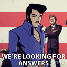 Were Looking For Answers Agent Elvis Presley GIF - Were Looking For Answers Agent Elvis Presley Matthew Mcconaughey GIFs